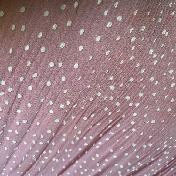 Ricki’s Pink Polkadot pleated sleeveless top. Size XL - Picture 5 of 6
